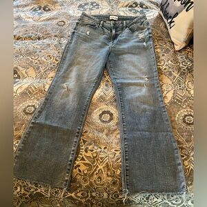 Studio Blue Denim scissor cut cropped bootcut Jeans
